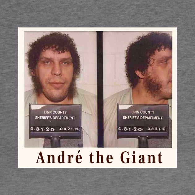 André the Giant Mug Shot by pocketlama